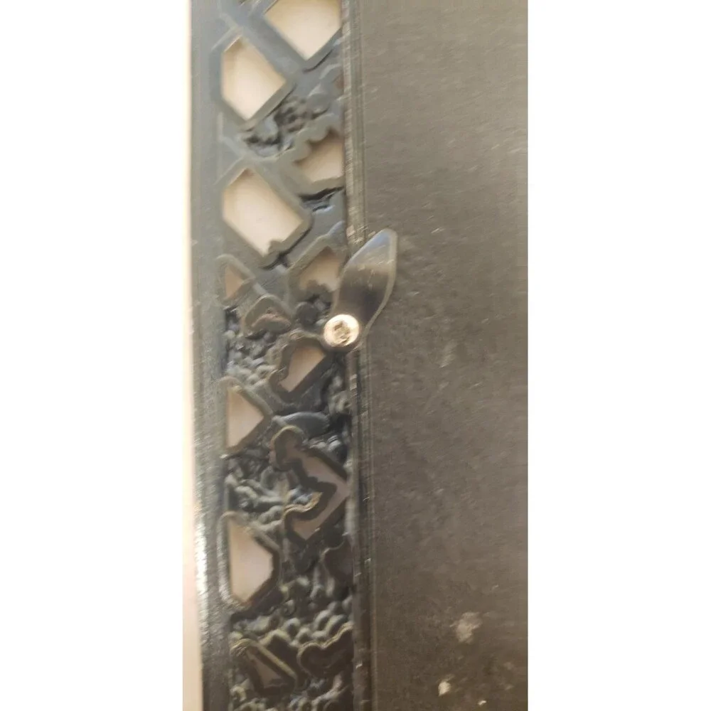 Pewter Style Picture Frame 5” x 7” Photo Vintage Floral Rose Motif Lattice Roses